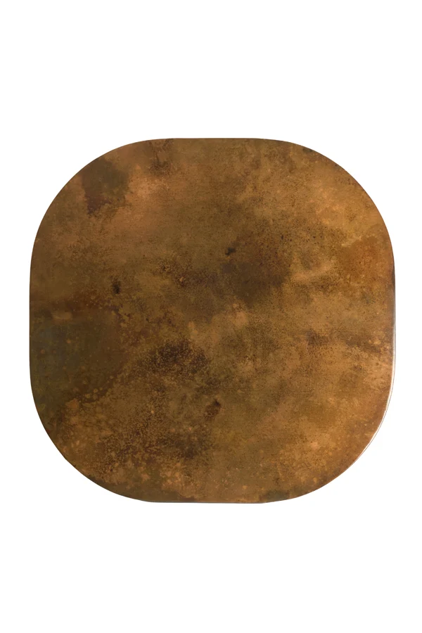 Side table 60x60x41 cm ABALA copper-bronze