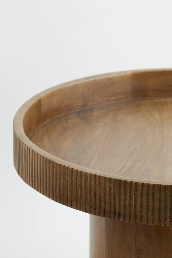 Side table 60x44 cm KALOMO wood dark brown