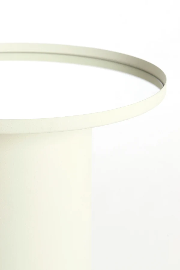 Side table 46x56 cm FATIMA matt cream+light gold
