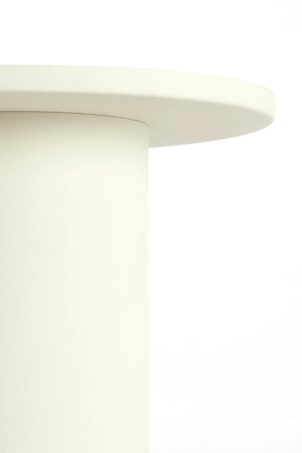 Side table 46x56 cm FATIMA matt cream+light gold