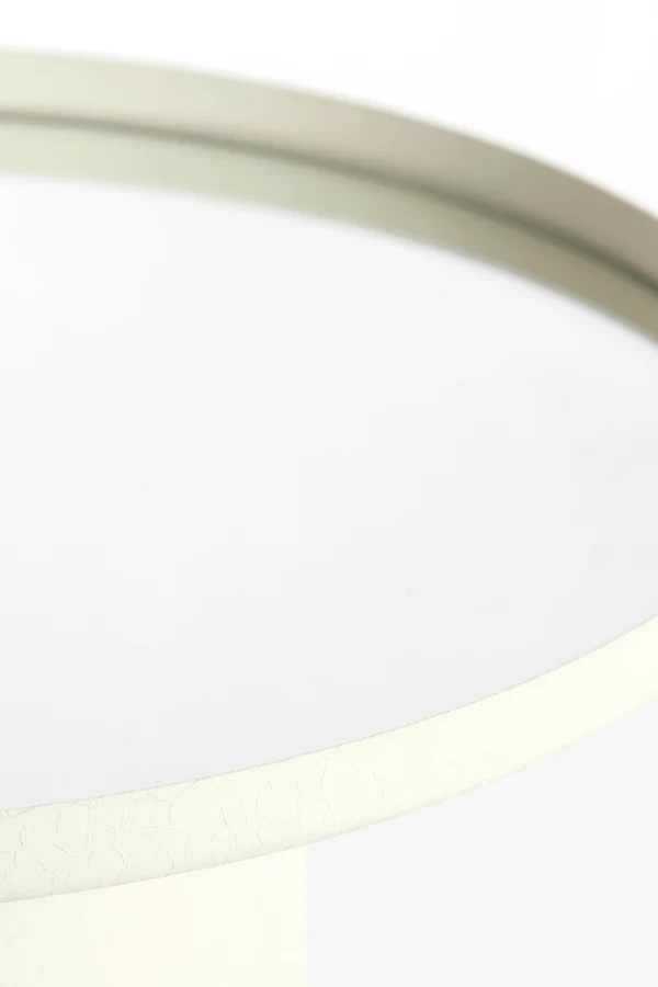 Side table 46x56 cm FATIMA matt cream+light gold
