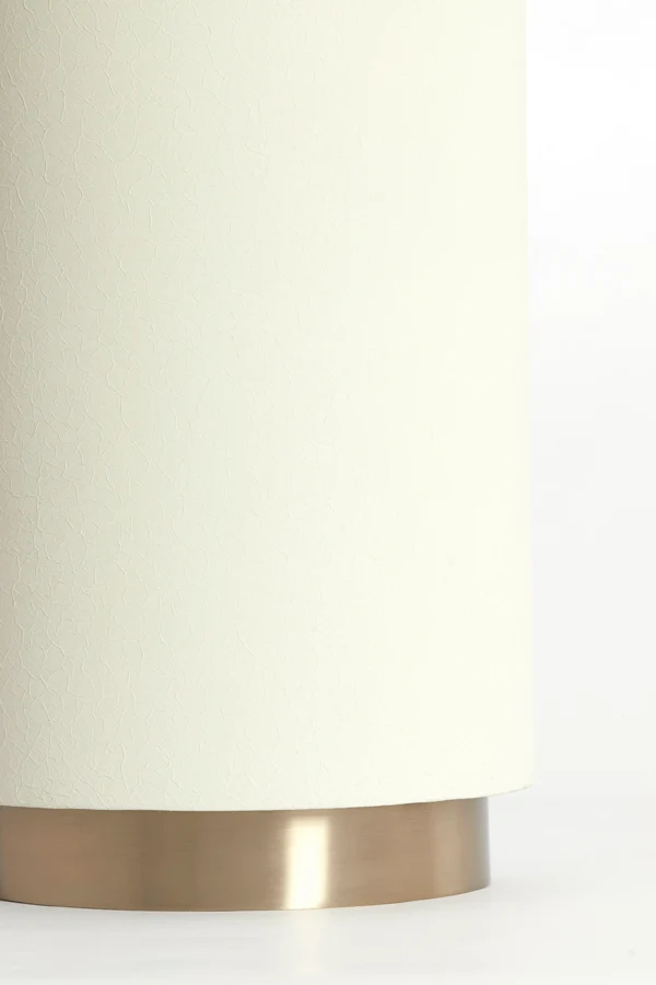 Side table 46x56 cm FATIMA matt cream+light gold