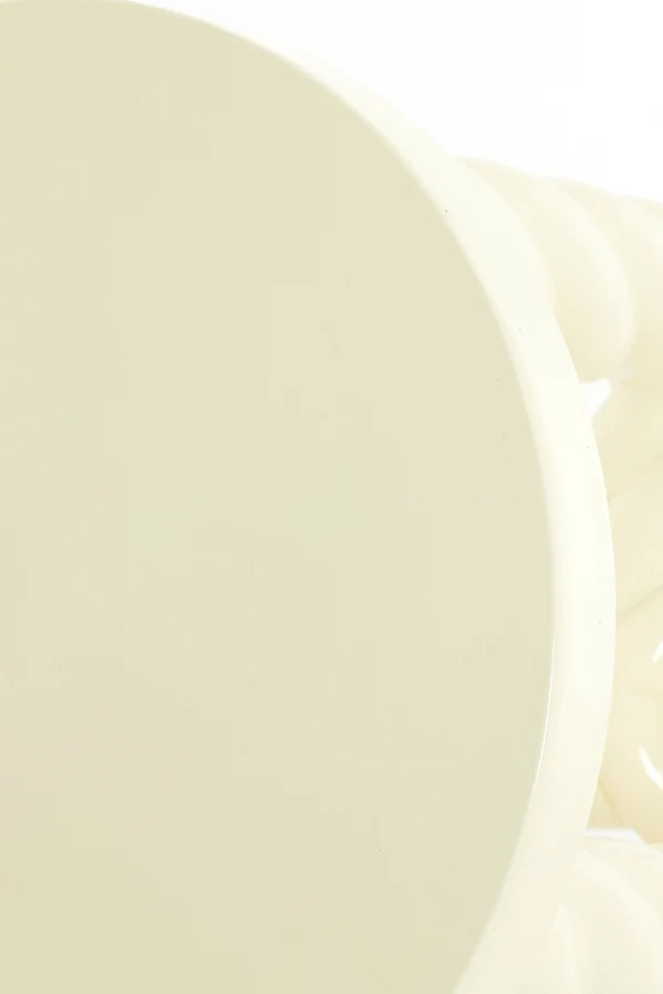 Side table 46x46 cm VALLEJO shiny cream