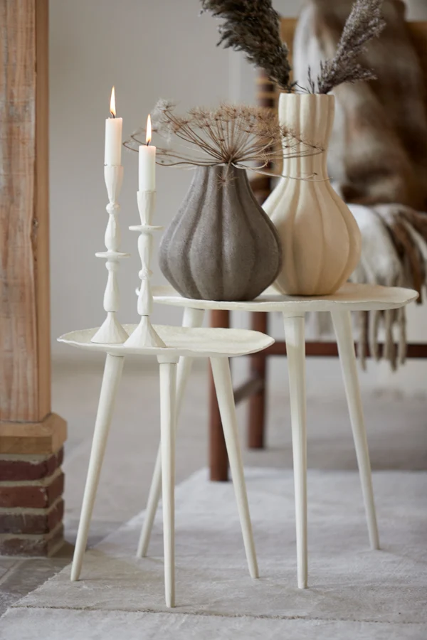 Side table 46x44 cm ASARPAI cream