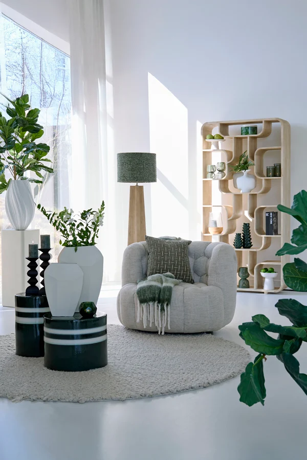 Shade cylinder 40-40-30 cm OSIRE green