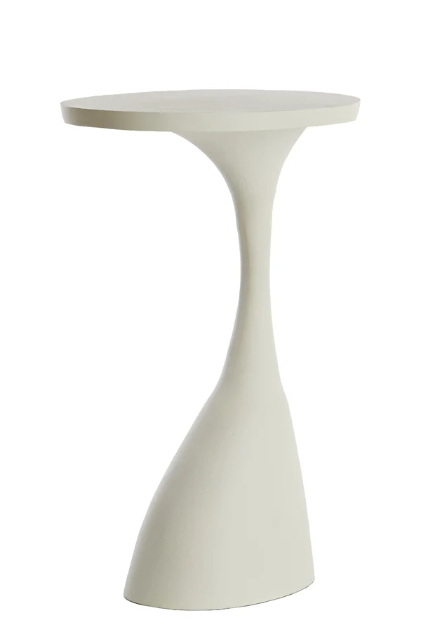 Side table 40x33x55 cm MACAU matt cream