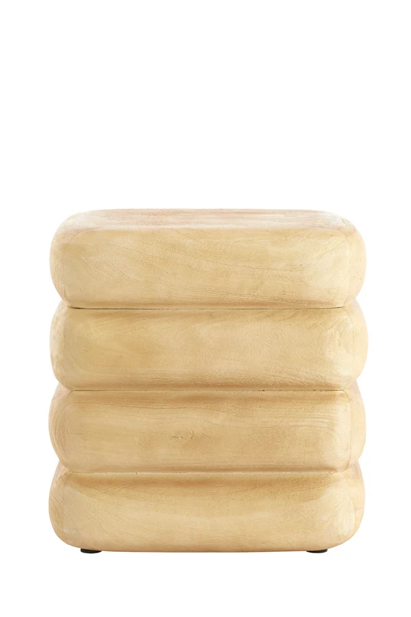 Side table 40x30x40 cm FREYJA wood matt natural