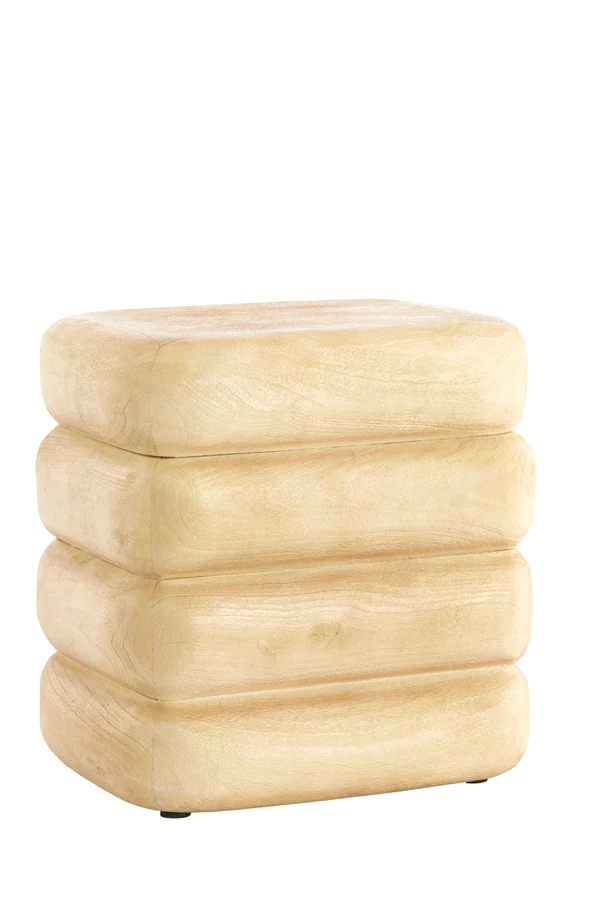 Side table 40x30x40 cm FREYJA wood matt natural