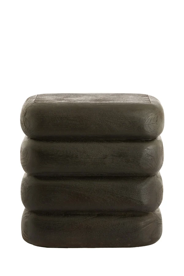 Side table 40x30x40 cm FREYJA wood matt dark russet