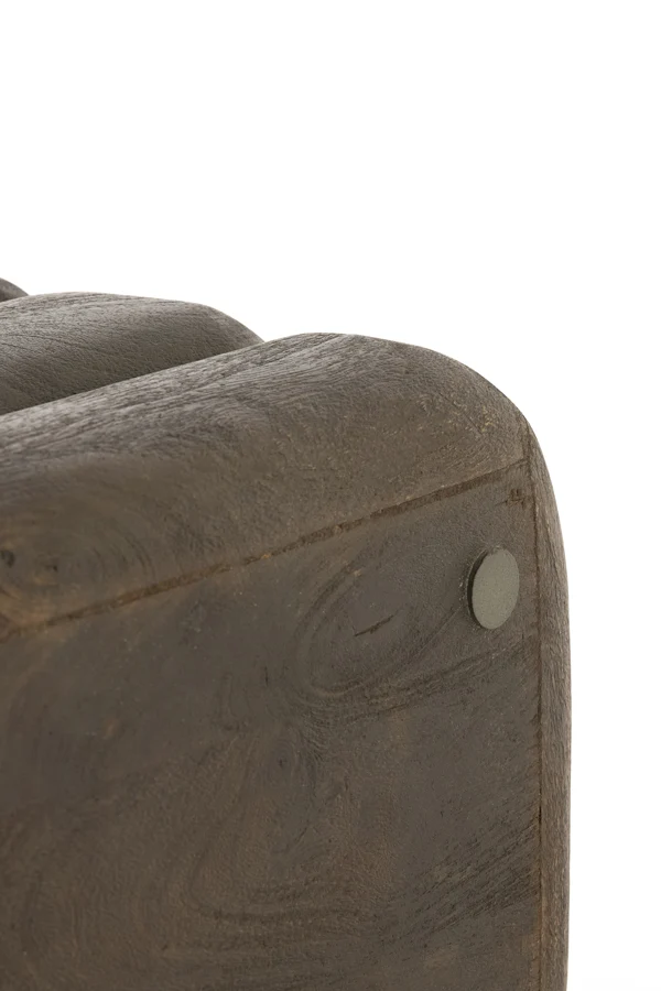 Side table 40x30x40 cm FREYJA wood matt dark russet