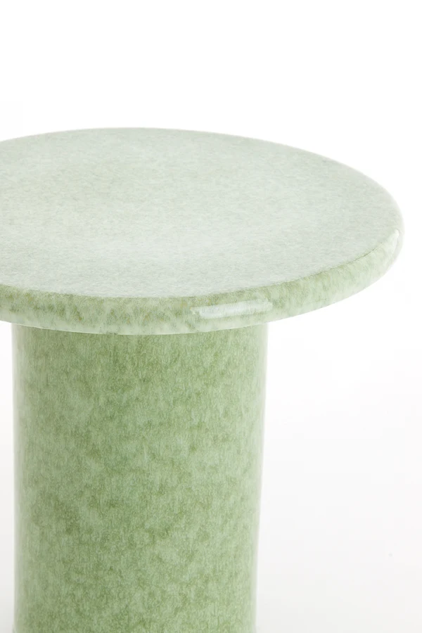 Side table 40,5x45,5 cm TUDO ceramics mint green-green