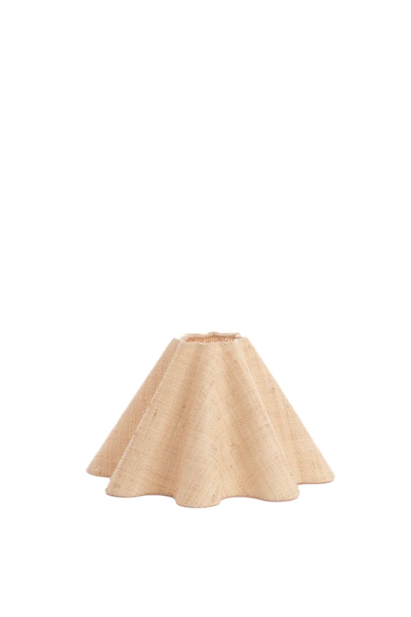 Shade round wave 50-18,5-45 cm BEZAHA raffia natural