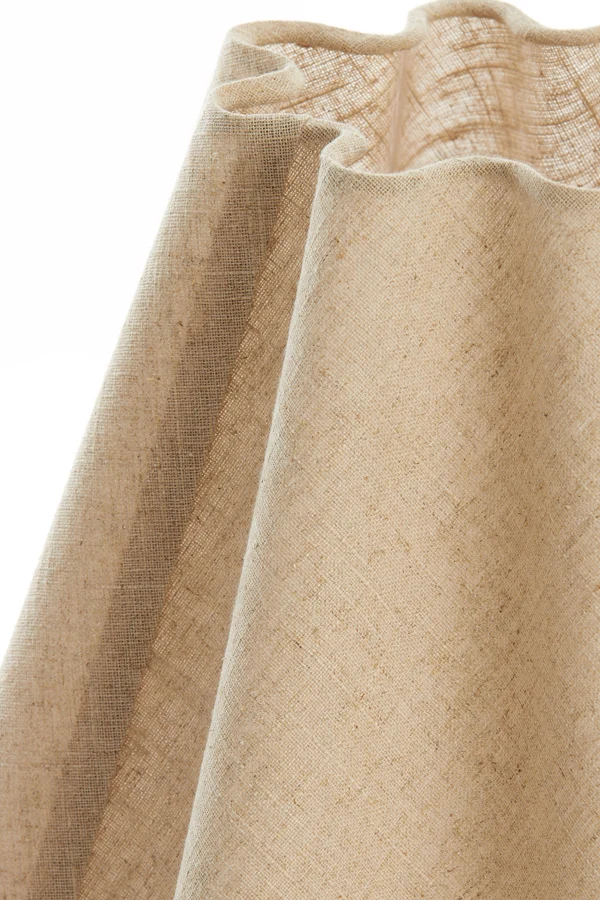 Shade round wave 50-18,5-45 cm BEZAHA linen natural