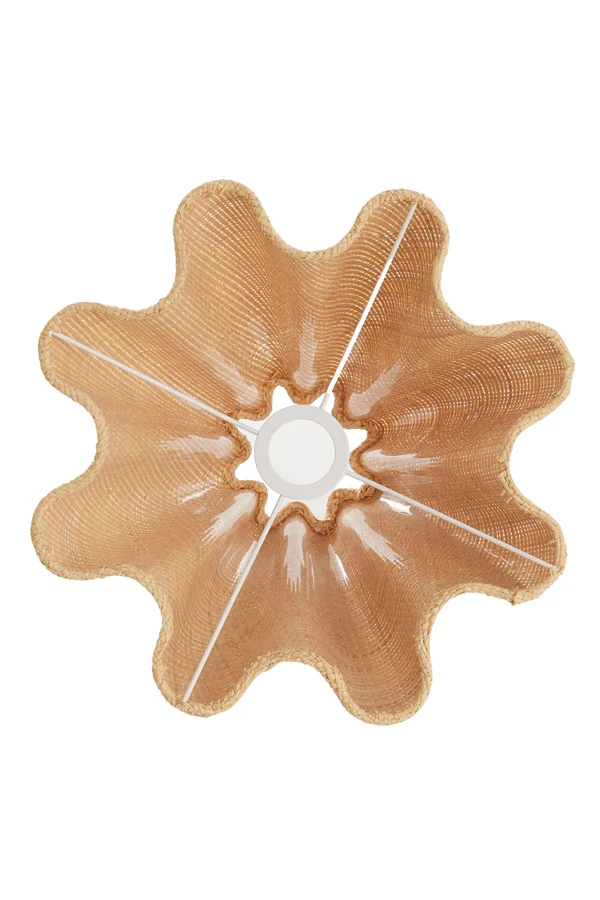 Shade round wave 35-10,5-20 cm BEZAHA raffia natural