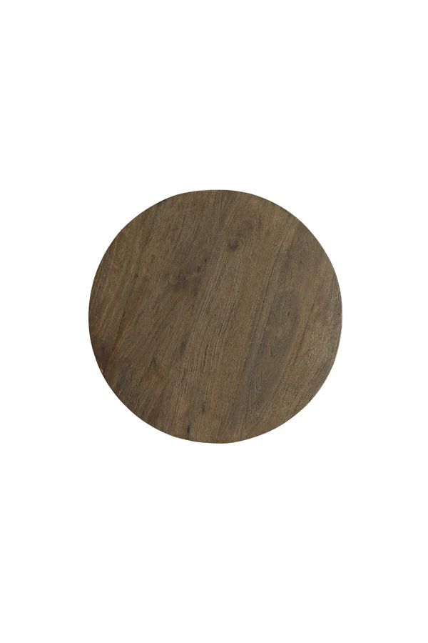 Side table 45x50 cm OCANA wood oil brown+matt beige