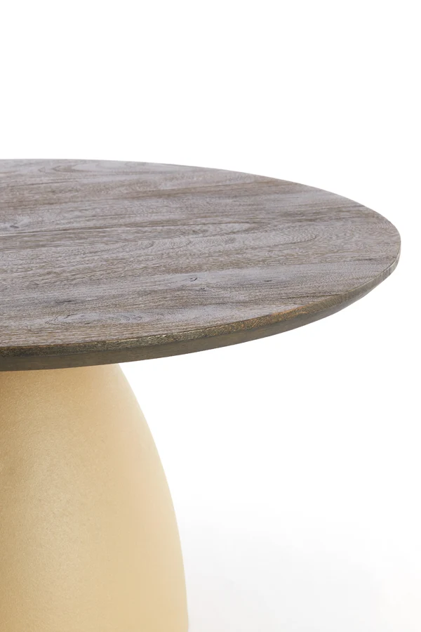 Side table 45x50 cm OCANA wood oil brown+matt beige