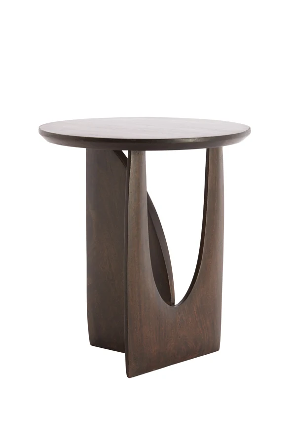 Side table 45x50 cm DJAVANO mango wood chocolate brown