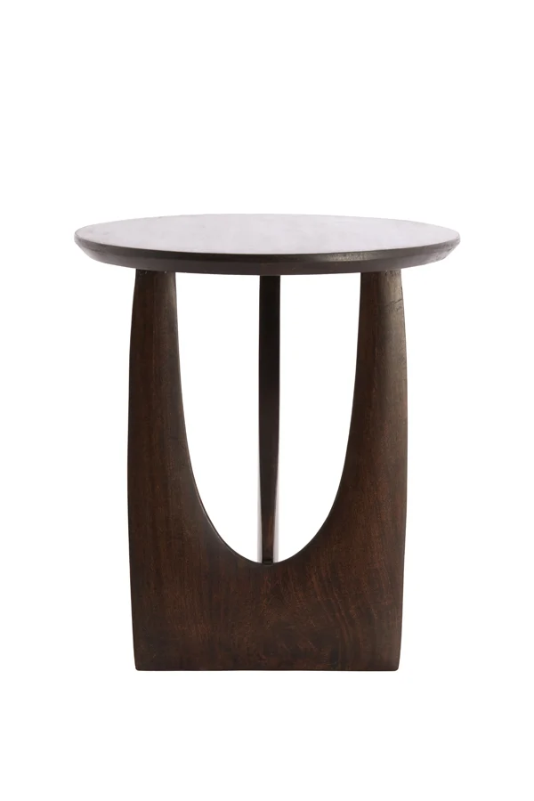 Side table 45x50 cm DJAVANO mango wood chocolate brown
