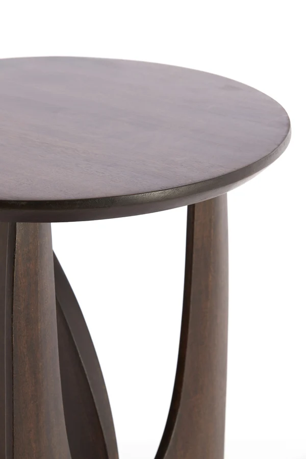 Side table 45x50 cm DJAVANO mango wood chocolate brown