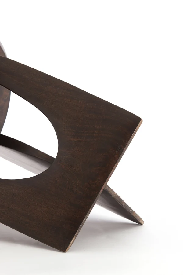 Side table 45x50 cm DJAVANO mango wood chocolate brown