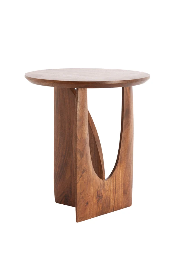 Side table 45x50 cm DJAVANO acacia wood brown
