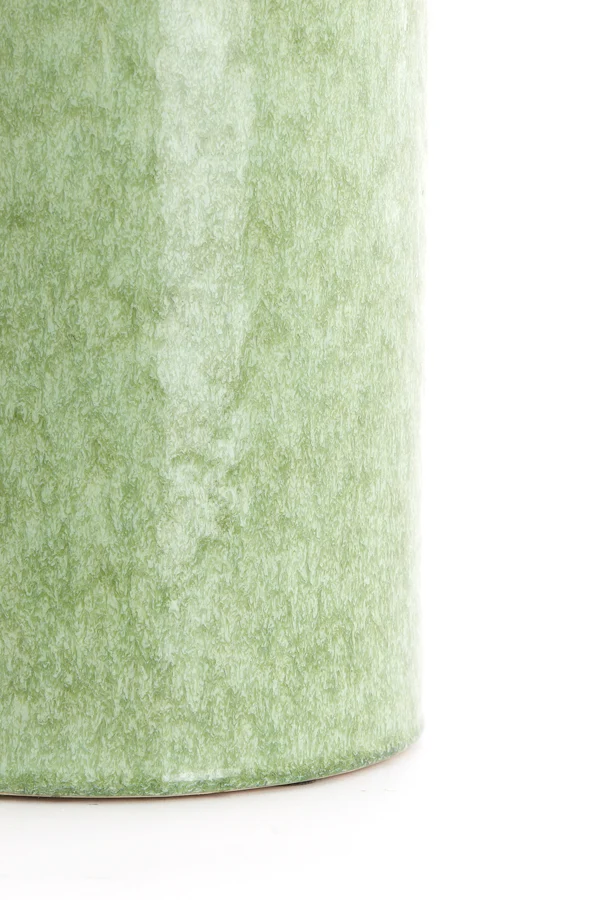 Side table 40,5x35,5 cm TUDO ceramics mint green-green