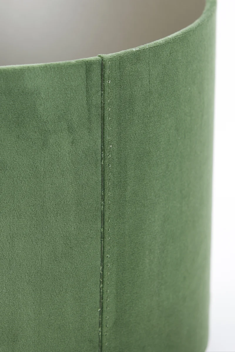 Shade cylinder 30-30-21 cm VELOURS dusty green