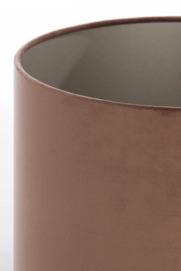 Shade cylinder 30-30-21 cm VELOURS chocolate brown
