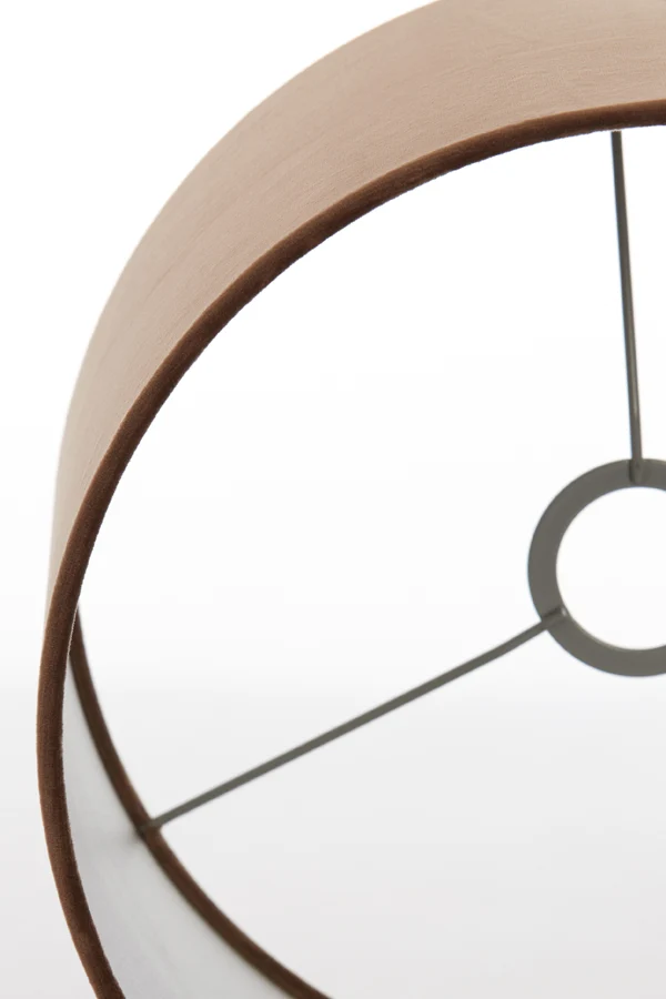 Shade cylinder 30-30-21 cm VELOURS chocolate brown