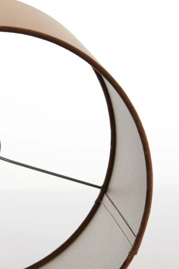 Shade cylinder 30-30-21 cm VELOURS chocolate brown