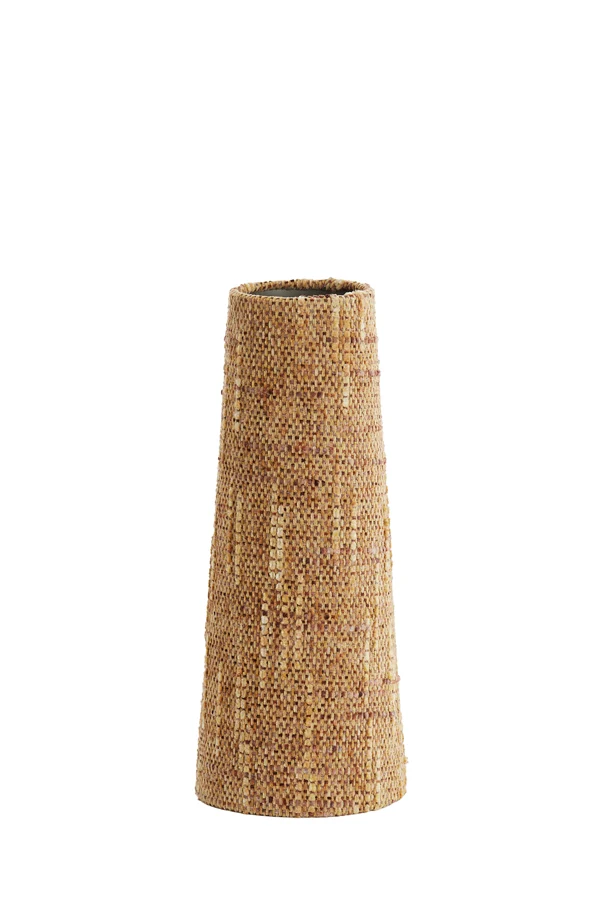 Shade round conical 15-10,5-37,5 cm OSIRE terra-brown
