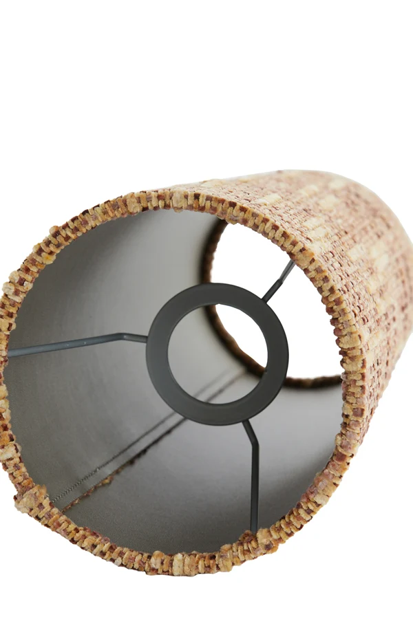Shade round conical 15-10,5-37,5 cm OSIRE terra-brown