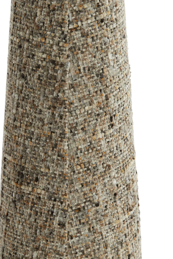 Shade round conical 15-10,5-37,5 cm OSIRE grey-brown