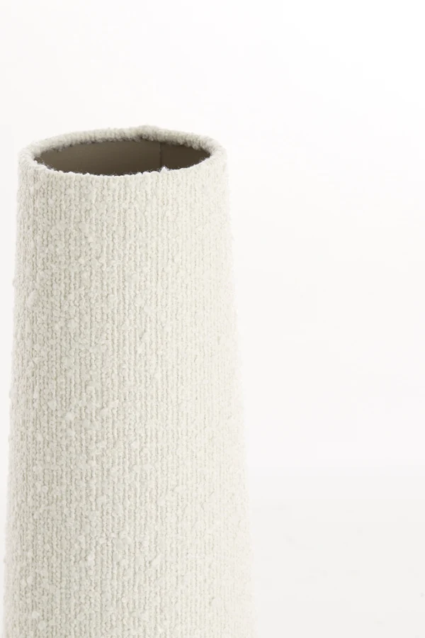 Shade round conical 15-10,5-37,5 cm ORURO white