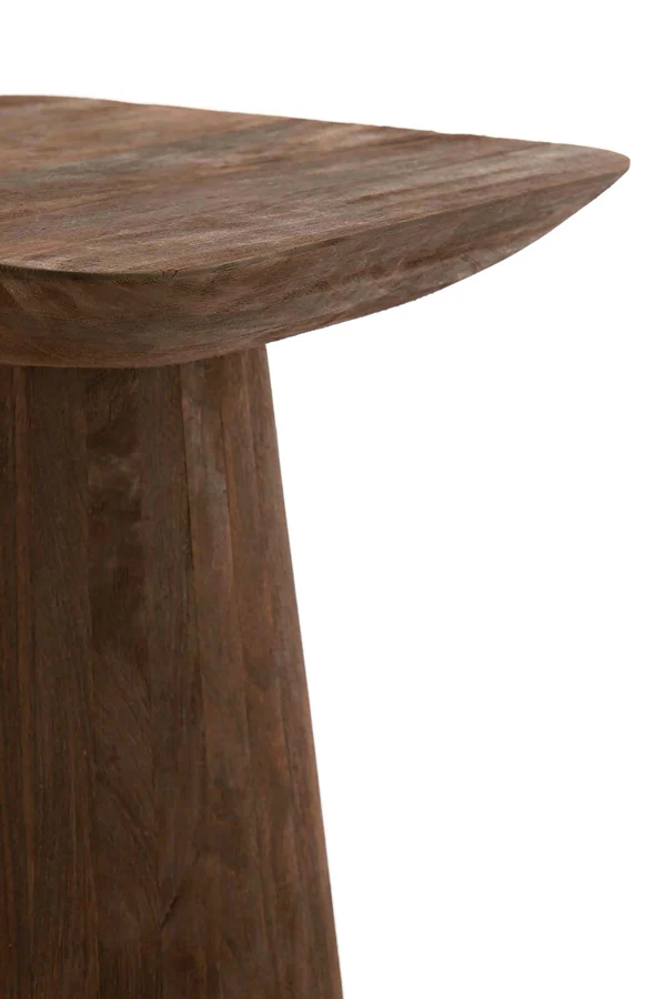 Side table 45x45x59 cm DEGO matt dark brown