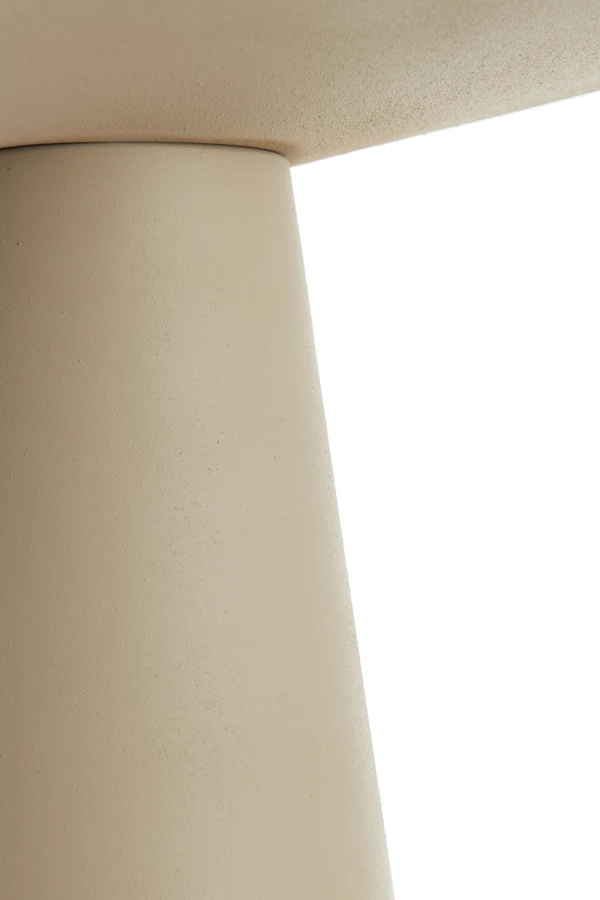 Side table 45x45x59 cm ABALA matt taupe