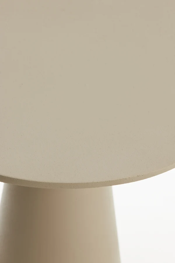 Side table 45x45x59 cm ABALA matt taupe