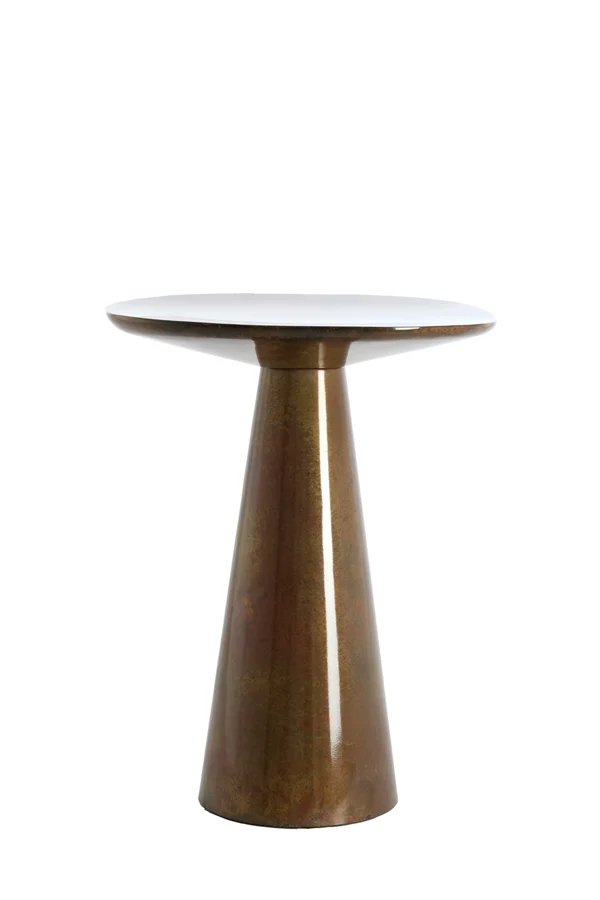 Side table 45x45x59 cm ABALA copper-bronze