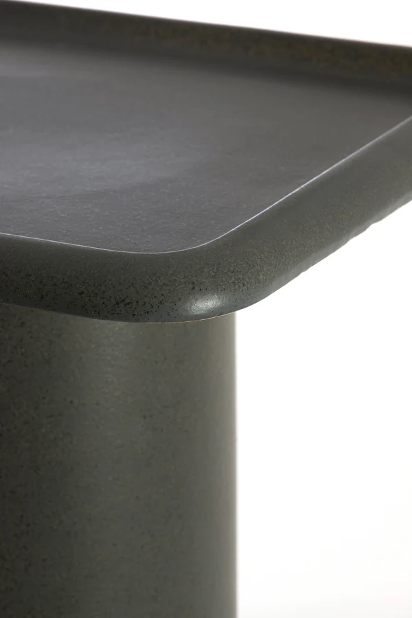 Side table 45x45x54 cm LUARCA ceramics matt black
