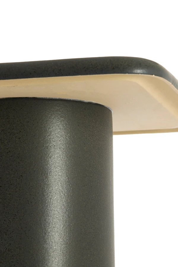 Side table 45x45x54 cm LUARCA ceramics matt black