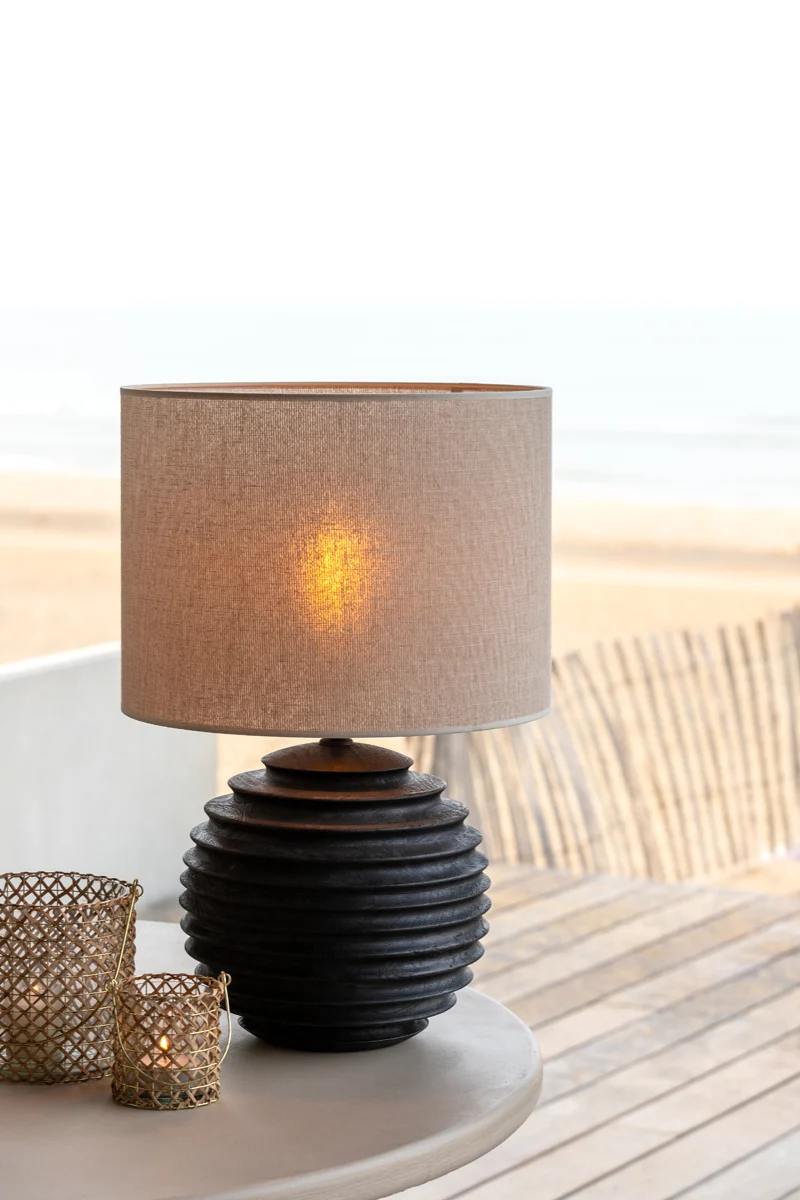 Shade cylinder 40-40-30 cm BRESKA pearl white