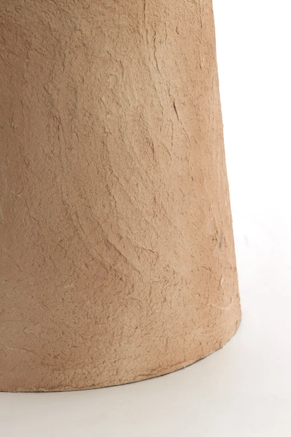 Side table 38x42 cm BENISSA papier mâché beige