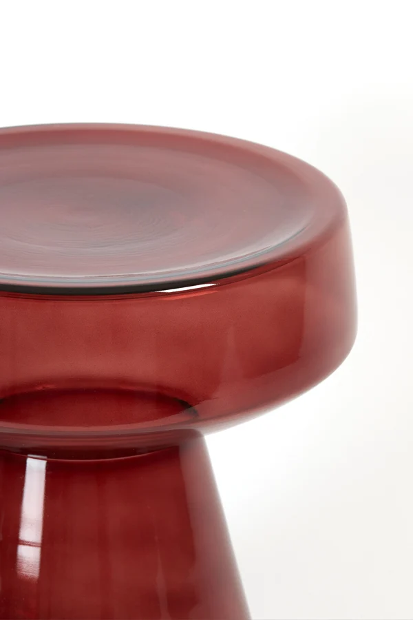 Side table 37x44 cm DAKWA glass burgundy