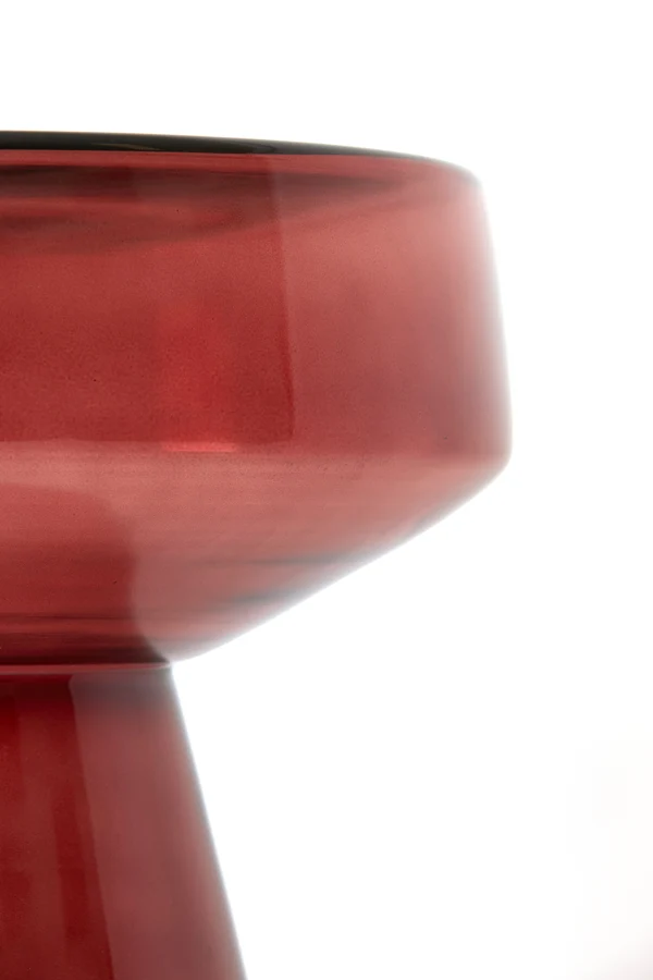 Side table 37x44 cm DAKWA glass burgundy