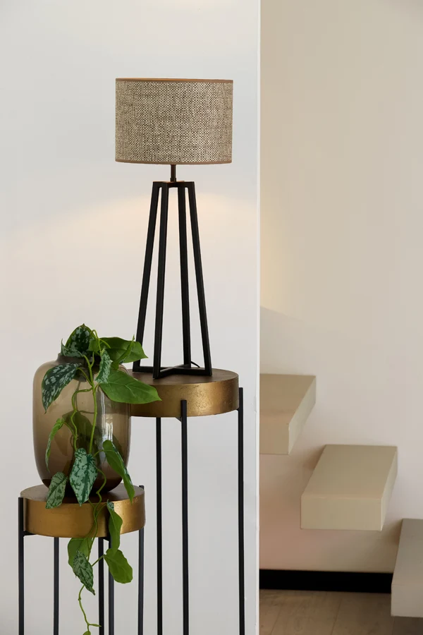 Shade cylinder 30-30-21 cm SAVERNA brown beige