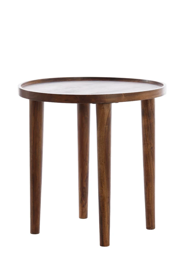 Side table 45x45 cm QIANO acacia wood brown
