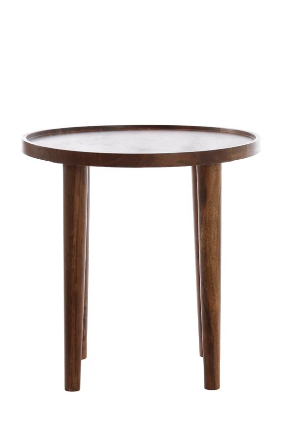 Side table 45x45 cm QIANO acacia wood brown