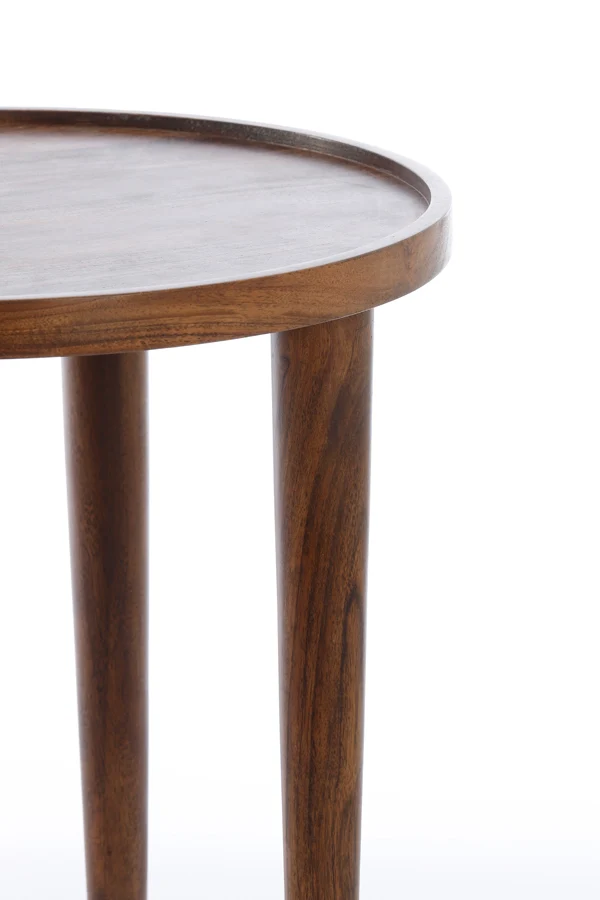 Side table 45x45 cm QIANO acacia wood brown
