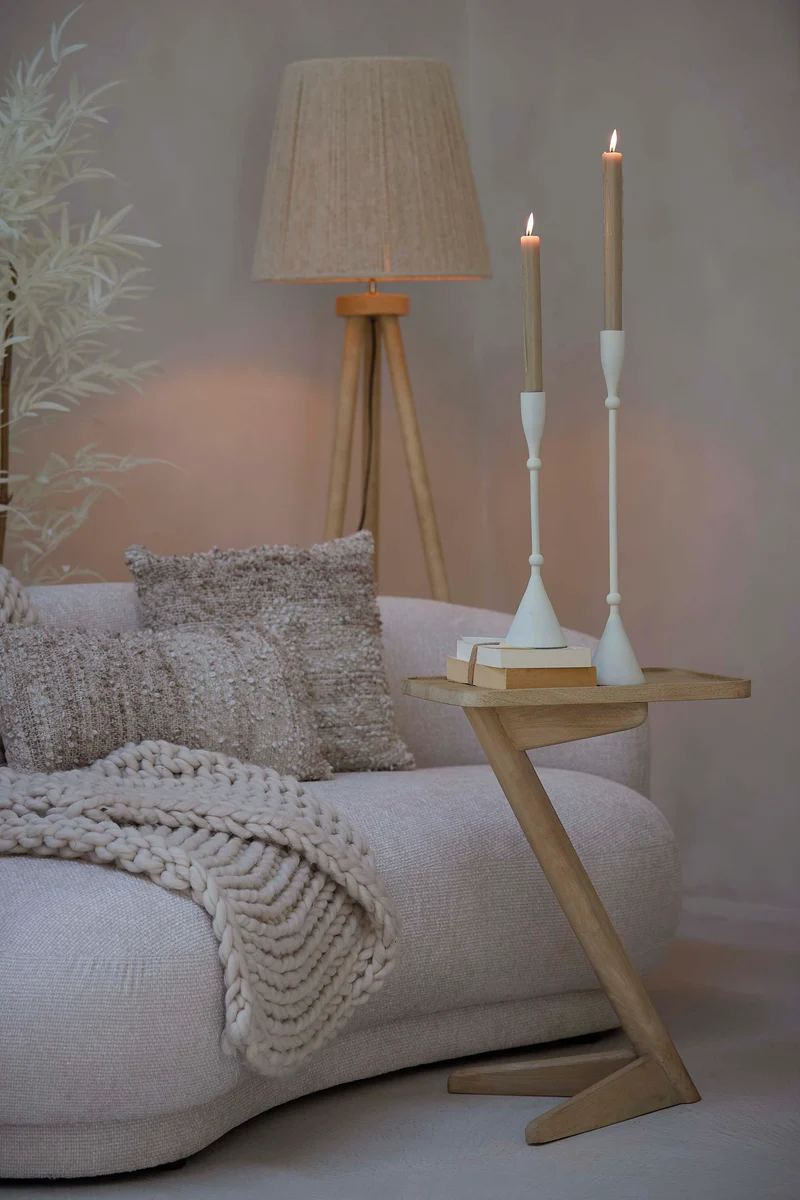 Side table 45x42x63 cm QIANO mango wood natural