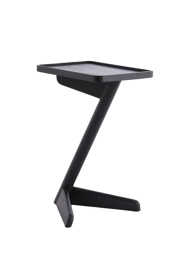 Side table 45x42x63 cm QIANO mango wood matt black